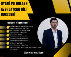Əyani və onlayn Azərbaycan dili dərsləri